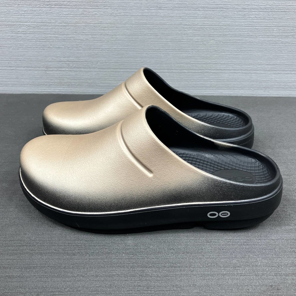 COPY - OOFOS OOclooog Luxe Slip On Gold Comfort Mules Clogs Unisex Size EU 38 (…